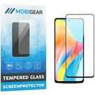 Mobigear Premium OPPO A58 4G Glazen Screenprotector - Case Friendly - Zwart