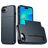 Mobigear Card iPhone 16e Hoesje Hardcase Backcover Shockproof met Pasjeshouder - Blauw