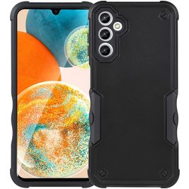 Mobigear Non-slip Armor Samsung Galaxy A14 Hoesje Hardcase Backcover Shockproof - Zwart