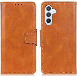 Mobigear Classy Samsung Galaxy A54 Hoesje Bookcase Portemonnee - Cognac