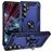 Mobigear Armor ring Samsung Galaxy S25 FE Hoesje Hardcase Backcover Shockproof met Ringhouder - Blauw