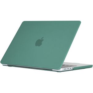 Mobigear Matte MacBook Pro 16 Inch (2021-2026) Hoes Hardshell Laptopcover MacBook Case - Donkergroen - Model A2485 / A2780 / A2991 / A3186 / A3428 / A3429