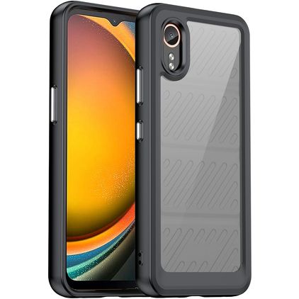 Mobigear Crystal Samsung Galaxy Xcover 7 Hoesje Hardcase Backcover - Zwart