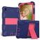 Mobigear ShieldStand Samsung Galaxy Tab A7 Lite Hoes Hard kunststof / Siliconen Backcover + Standaard - Blauw / Roze