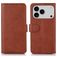 Mobigear Wallet iPhone 17 Pro Hoesje Bookcase Portemonnee - Bruin