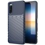 Mobigear Groove Sony Xperia 10 III Hoesje Flexibel TPU Backcover - Blauw