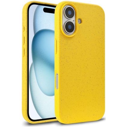 Mobigear Bio iPhone 18 Hoesje Eco Friendly Backcover - Geel