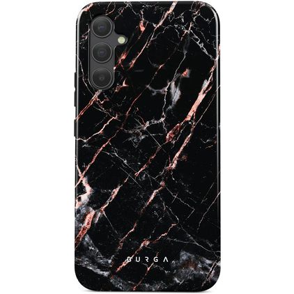 Burga Tough Samsung Galaxy A35 Hoesje Hardcase Backcover Shockproof - Rose Gold Marble