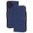 Mobiparts Wallet iPhone 16 MagSafe Hoesje Echt Leer Bookcase Portemonnee - Blauw