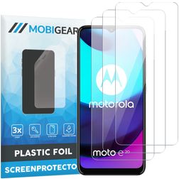 Mobigear Motorola Moto E20 Screenprotector Folie - Case Friendly (3-Pack)