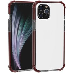 Mobigear Full Bumper iPhone 12 Mini Hoesje Hardcase Backcover Shockproof - Transparant / Bruin