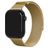 Mobilize RVS Milanese Apple Watch Bandje Magneetsluiting - 42/41/40/38 mm - Goud