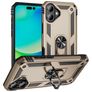 Mobigear Armor Ring iPhone 17 Hoesje Hardcase Backcover Shockproof met Ringhouder - Goud