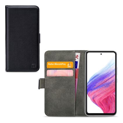 Mobilize Classic Gelly Wallet Samsung Galaxy A53 Hoesje Bookcase Portemonnee - Zwart