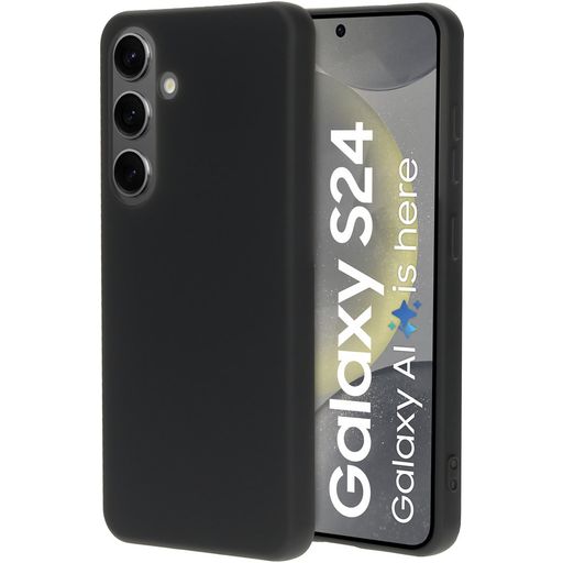 Mobiparts Samsung Galaxy S24 Siliconen Hoesje Backcover - Zwart