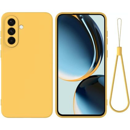 Mobigear Rubber Touch Samsung Galaxy S26 Siliconen Hoesje Backcover - Geel