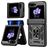 Mobigear Armor ring Samsung Galaxy Z Flip 7 FE Hoesje Hardcase Backcover Shockproof met Ringhouder - Zwart