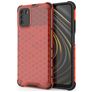 Mobigear Honeycomb POCO M3 Hoesje Hardcase Backcover Shockproof - Rood
