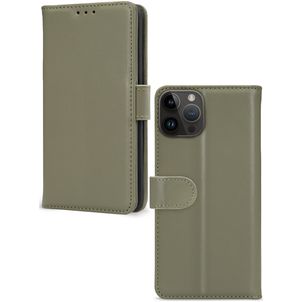 Mobilize Premium Gelly Wallet iPhone 14 Pro Max Hoesje Bookcase Portemonnee - Groen