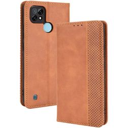 Mobigear Sensation Realme C21 Hoesje Bookcase Portemonnee - Cognac
