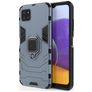 Mobigear Armor Ring Samsung Galaxy A22 5G Hoesje Hardcase Backcover Shockproof met Ringhouder - Blauw