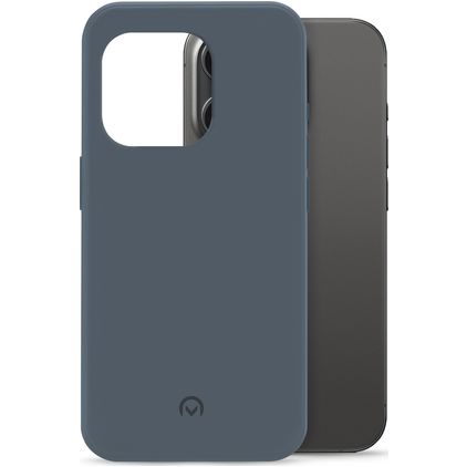 Mobilize Rubber Gelly iPhone 15 Pro Hoesje Flexibel TPU Backcover - Matt Blue
